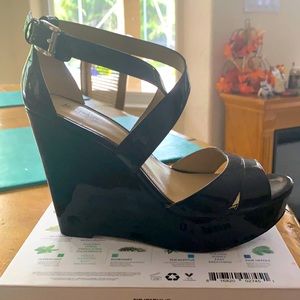 Beautiful Michael Kors Black Platform, 4 3/4 H